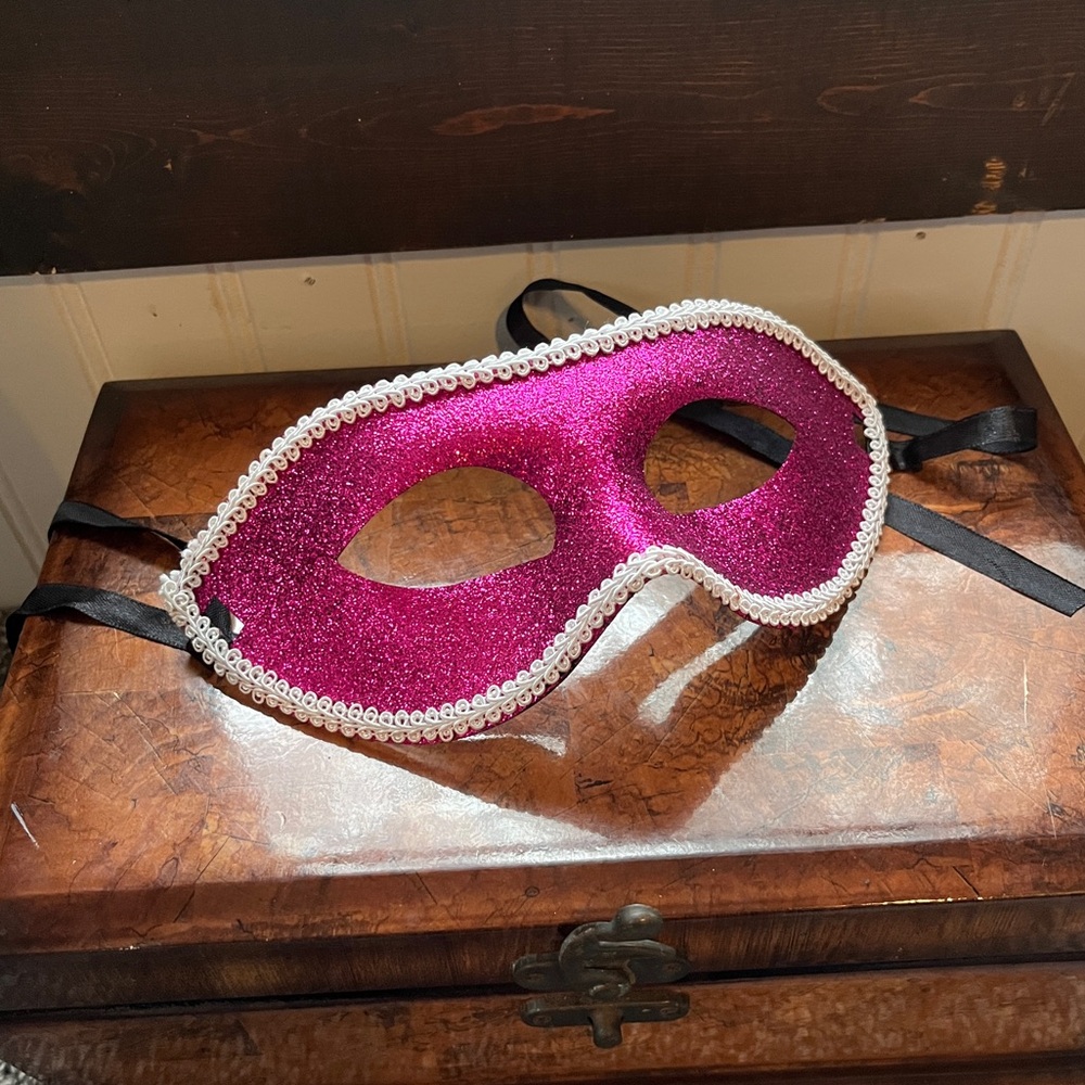 Pink masquerade mask